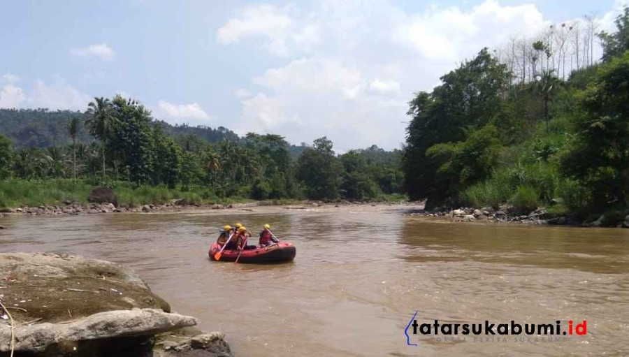SAR Gabungan Diturunkan Sisir Sungai Cimandiri Evakuasi Korban Tenggelam