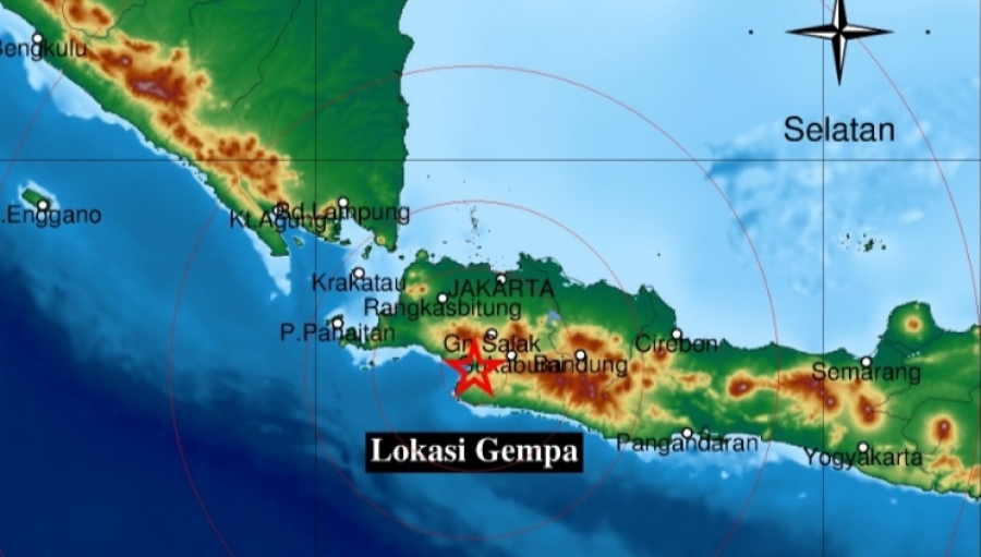 Gempa Terkini Sukabumi, BMKG : Dipicu Aktivitas Patahan Cimandiri