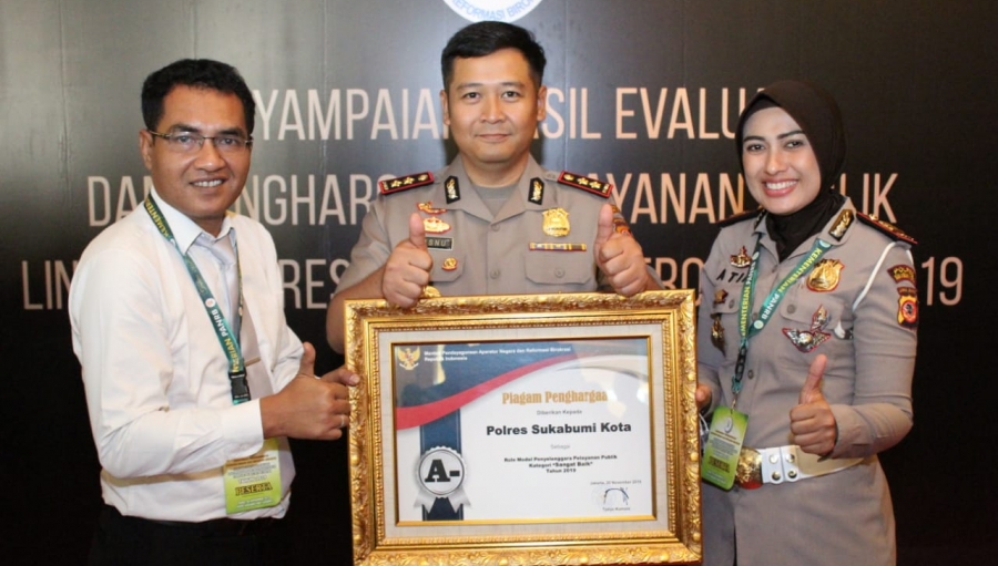 Menpan RB Daulat Polres Sukabumi Kota Sebagai Instansi Kepolisian Dengan Pelayanan Publik Terbaik