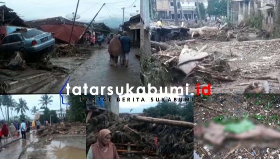 Update Terkini Dampak Terjangan Banjir Bandang Cicurug Sukabumi, 2 Korban Meninggal Dunia 1 Dalam Pencarian