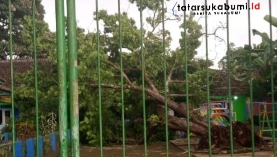 Pohon Tumbang Timpa Bangunan Sekolah Tk Di Nagrak Sukabumi 6924