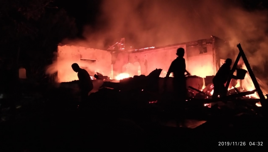  Rumah Janda Lansia di Jampang Tengah Dilalap Api