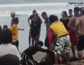 3 Wisatawan Asal Cibadak Terseret Arus di Pantai Citepus Palabuhanratu