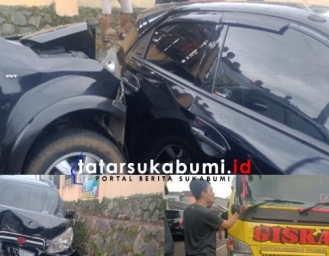 Kecelakaan Beruntun Mobil Travel dan Truk Tabrak Honda Brio di Jalan Palabuhanratu - Kiaradua