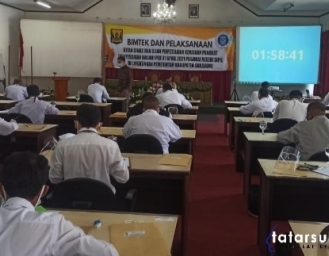 BKPSDM Laksanakan Ujian Dinas dan Penyesuaian Kenaikan Pangkat ASN Kabupaten Sukabumi