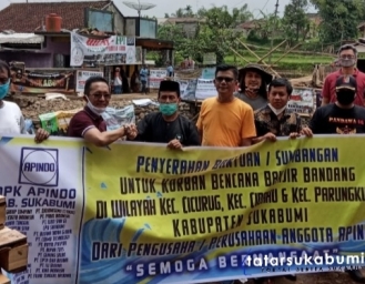 APINDO Kabupaten Sukabumi Bantu Pemulihan Akses Vital dan Korban Banjir Bandang Sukabumi