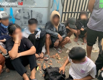 Tawuran di Batu Sapi Palabuhanratu Polres Sukabumi Amankan 10 Remaja 2 Perempuan