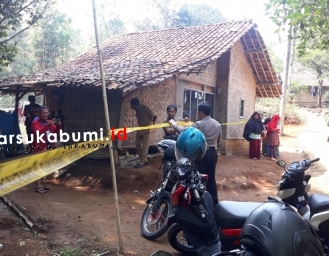 Kawasan Bahaya! Polisi Pasang Police Line 2 Rumah Dampak Pergerakan Tanah di Cibadak Sukabumi