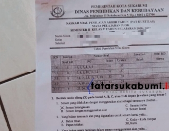 Soal Ujian SD Bikin Geram DPRD Kota Sukabumi, Melan Maulana : Perumus Soal Lengah Moral