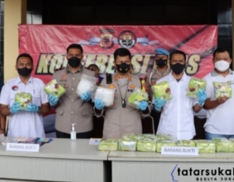 Satres Narkoba Polres Sukabumi Ungkap Kasus Peredaran Sabu Senilai 29,3 Miliar Jaringan Sumatera