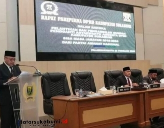 Pelantikan PAW Anggota DPRD Kabupaten Sukabumi Fraksi Partai Amanat Nasional