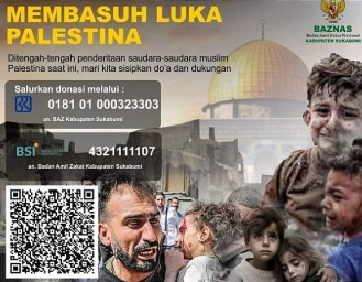 Donasi Baznas Kabupaten Sukabumi Untuk Palestina 