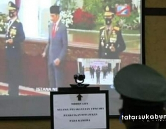 Marwan Hamami Upacara Virtual HUT Bhayangkara Polri 2020 Bersama Presiden Jokowi