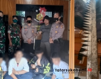 Bawa Sajam Diduga Janjian Tawuran Polisi Amankan Pelajar di Sukabumi