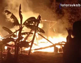 Rumah Milik Lansia di Surade Sukabumi Ludes Terbakar