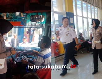 Tingkatkan Keamanan Kasat Lantas Polres Sukabumi Kota Pantau Terminal Lingkar Selatan Sukabumi