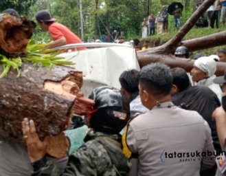 Pohon Tumbang Timpa Pengguna Jalan 3 Meninggal Dunia, BPBD Kabupaten Sukabumi : Bencana Hidrometeorologi Masih Berpotensi Terjadi Hingga Maret