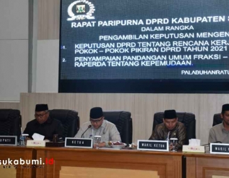Paripurna Pengambilan Keputusan Rencana Kerja DPRD Kabupaten Sukabumi, Pokir dan Pandangan Atas Raperda Kepemudaan