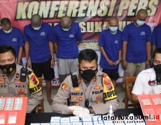 Polisi Gagalkan Peredaran Narkoba Senilai 315 Juta Siap Edar Malam Tahun Baru di Sukabumi